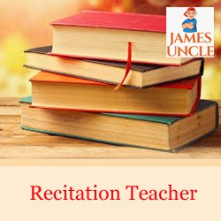 Recitation teacher Mrs. Mousumi Mukherjee Pal in Sibpur